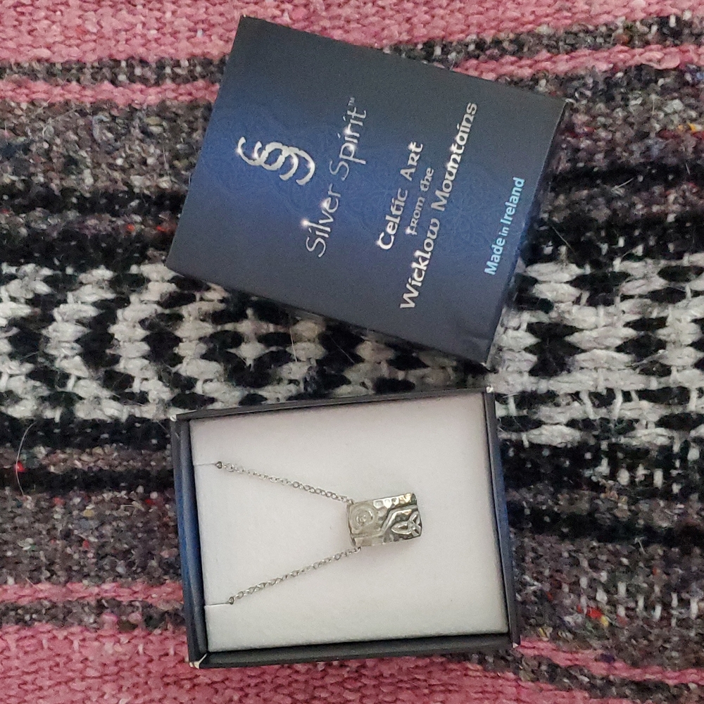 New Necklace Silver Spirit Celtic Art From Wicklow Mountains Made in Ireland